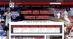 Desktop Screenshot of corinthareabaseball.com